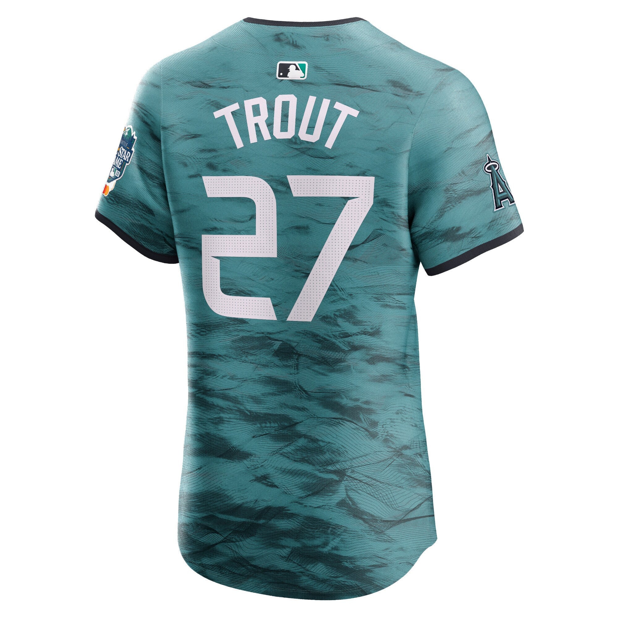 Mike Trout 27 American League 2023 All-Star Game Vapor Elite Jersey - Teal
