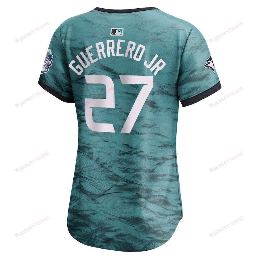 Vladimir Guerrero Jr. 27 American League Women's 2023 All-Star Game Limited Jersey - Teal