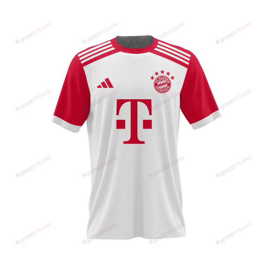 Bouna Sarr 20 Bayern Munich 2023/24 Home Men AOP T-shirt - White