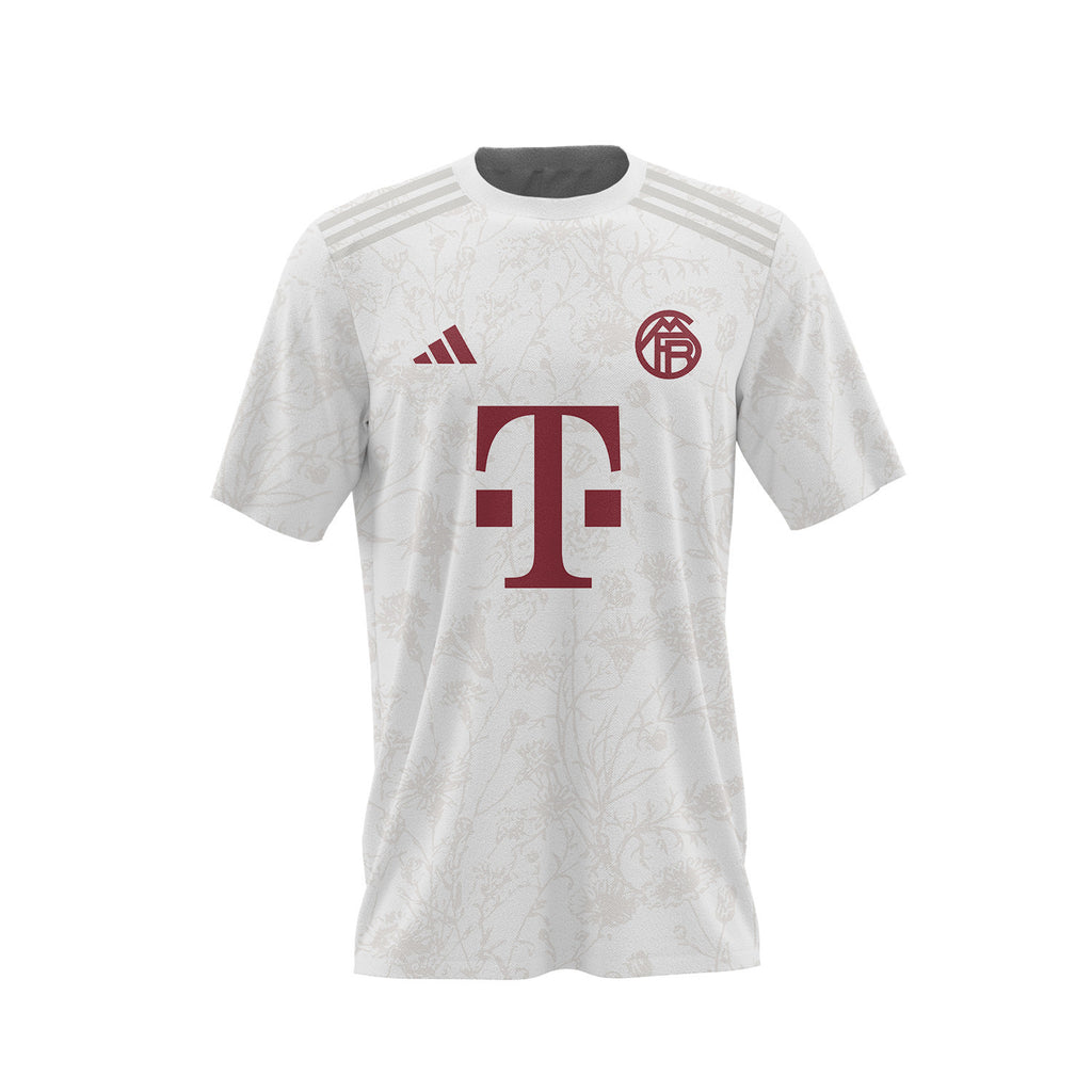 Konrad Laimer 27 Bayern Munich 2023/24 Third Men AOP T-shirt - White