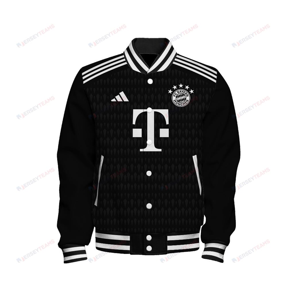 Sven Ulreich 26 Bayern Munich 2023/24 Goalkeeper Baseball Jacket - Black - All-Over-Printed Jacket