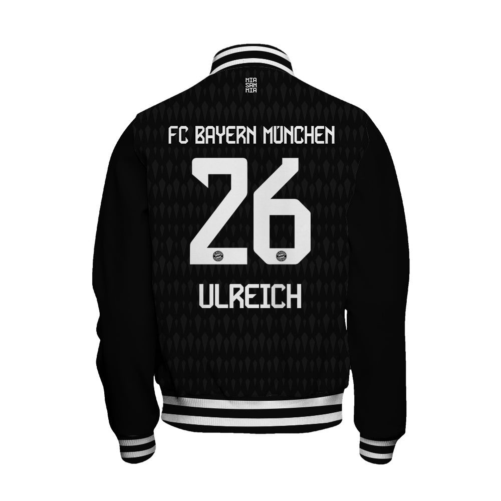 Sven Ulreich 26 Bayern Munich 2023/24 Goalkeeper Baseball Jacket - Black - All-Over-Printed Jacket