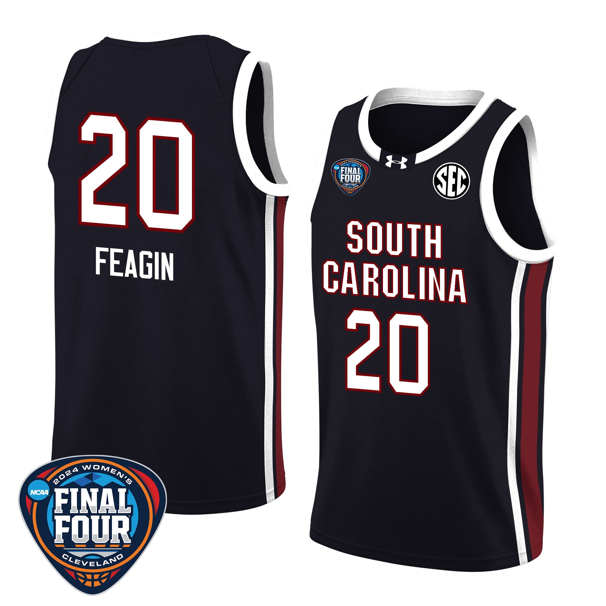 Sania Feagin 20 South Carolina 2024 Final Four Patch Women's Basketball Jersey - Unisex Jersey