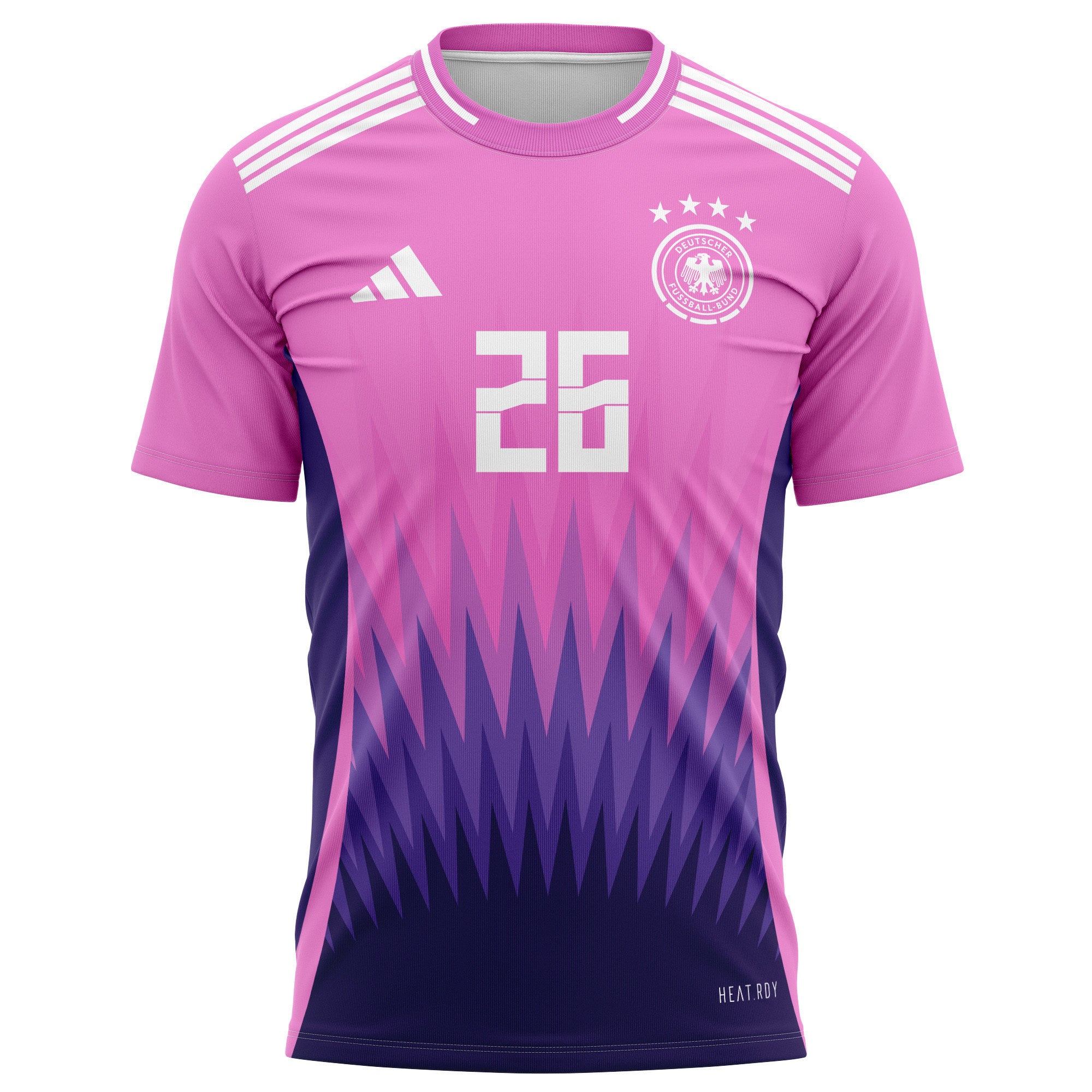 Deniz Undav 26 Signed Germany National Team 2024 Away Kits AOP T-shirt Autographed- Purple