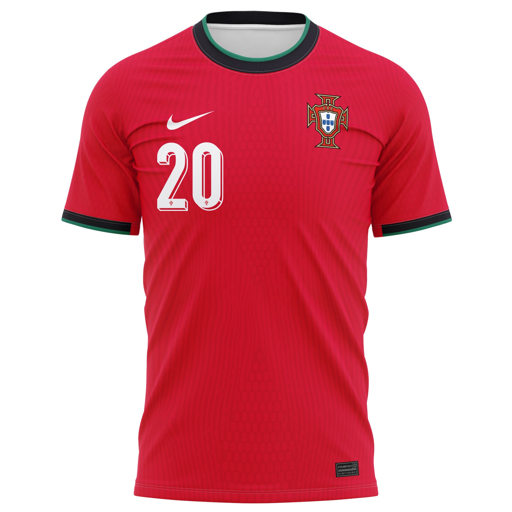 João Cancelo 20 Portugal National Team 2024/25 Home Kits AOP T-shirt - Red