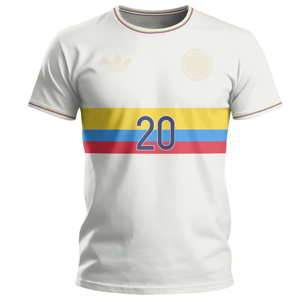 Juan Quintero 20 Colombia 2024 100th Anniversary All-over Printed T-shirt, Unisex
