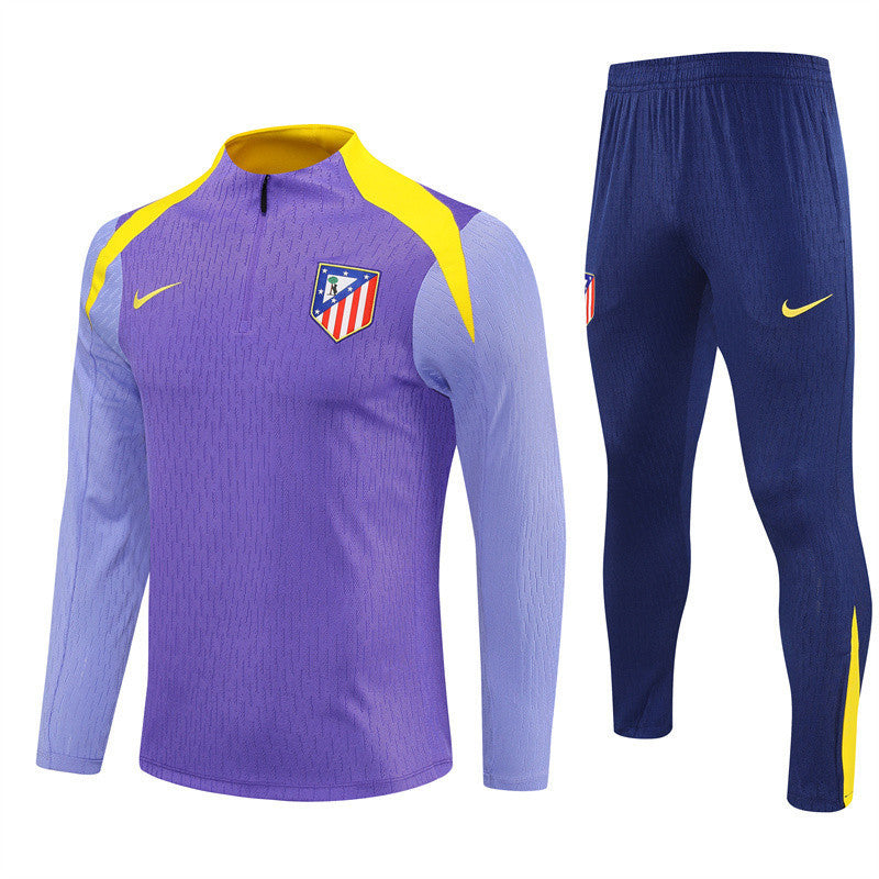 Atlético Madrid 2025/26 Soccer Training Set – Purple Power with Yellow Energy