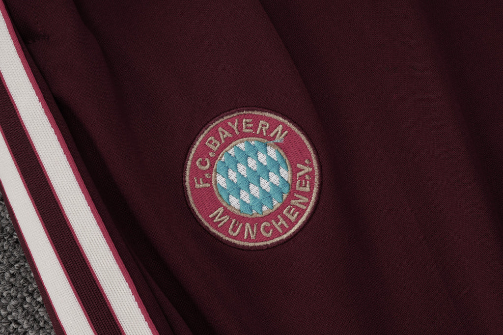 Bayern Munich 2025/26 Soccer Training Set – Heritage Maroon, Classic Adidas Spirit