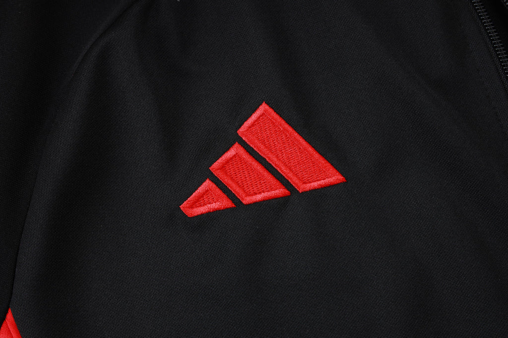 Bayern Munich 2025/26 Anthem Jacket Set – Black Fire, Red Power