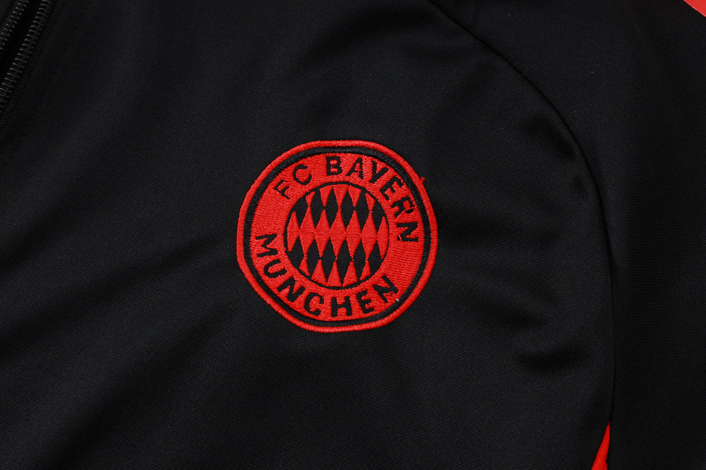Bayern Munich 2025/26 Anthem Jacket Set – Black Fire, Red Power