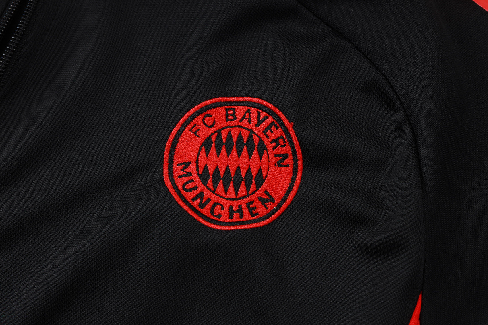 Bayern Munich 2025/26 Anthem Jacket Set – Black Fire, Red Power