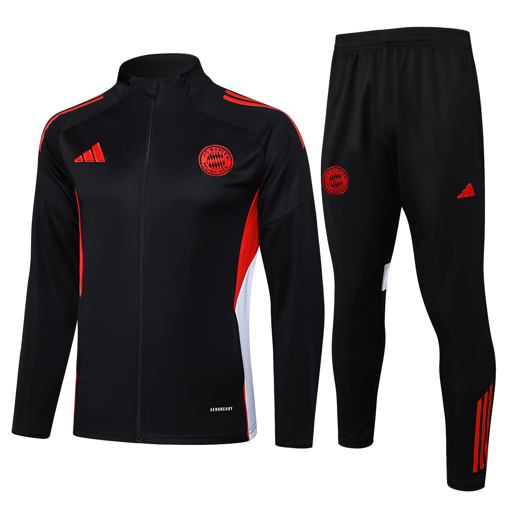 Bayern Munich 2025/26 Anthem Jacket Set – Black Fire, Red Power