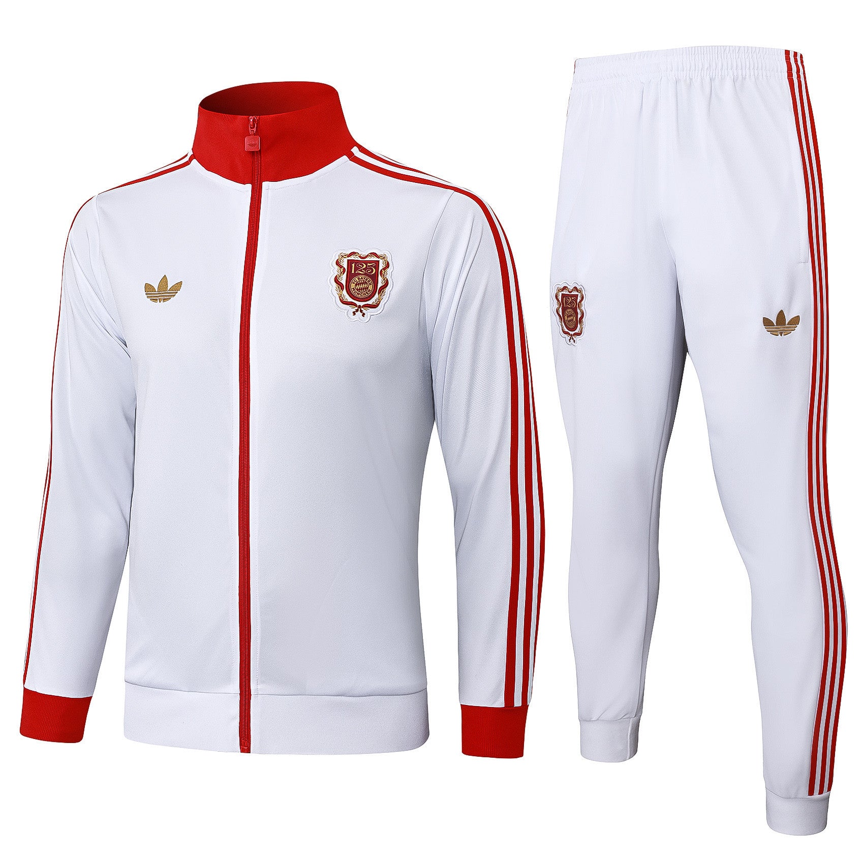 Bayern Munich 2025/26 Anthem Jacket Set – Legacy White Celebrates 125 Years of Greatness