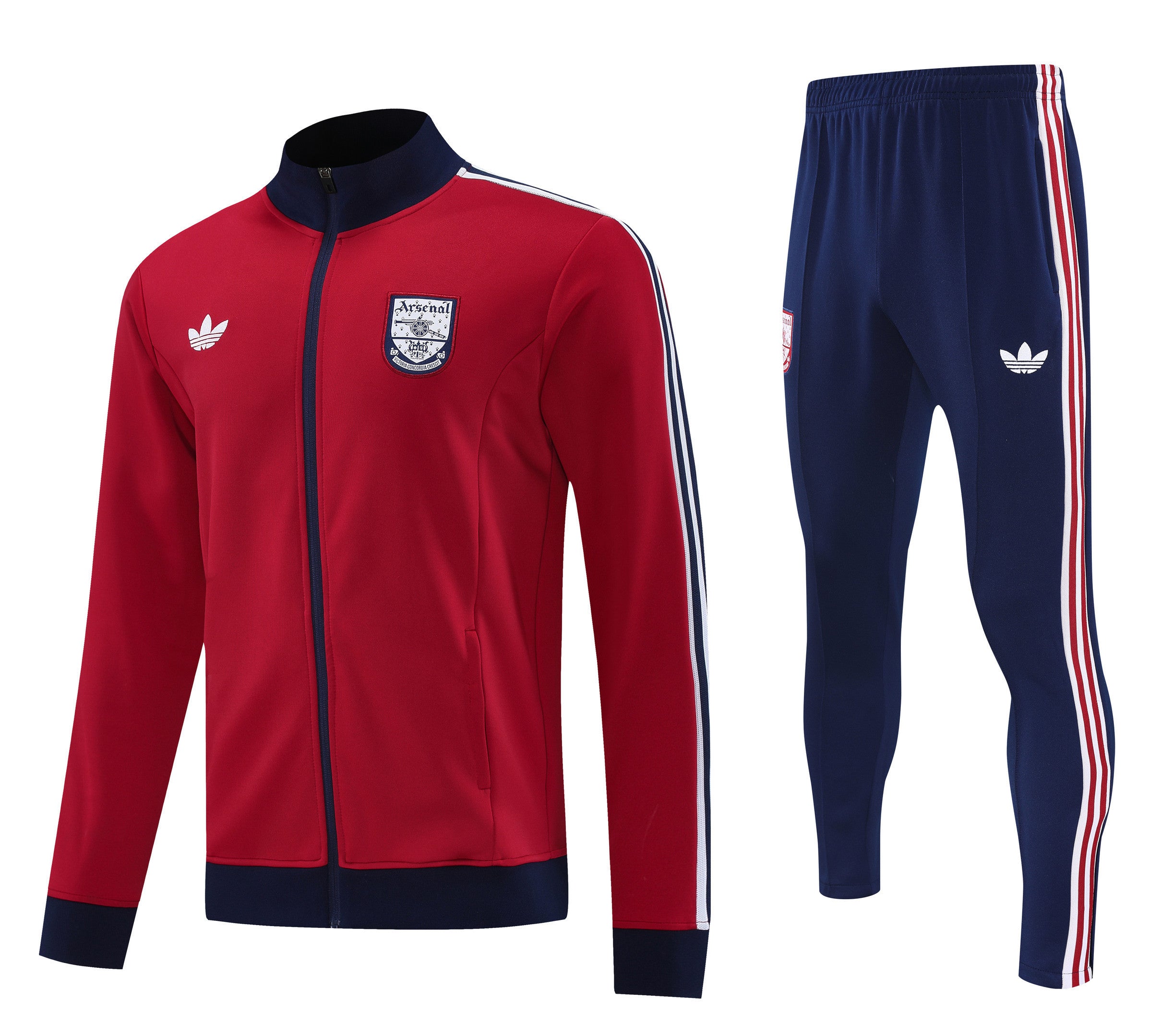 Arsenal 2025/26 Soccer Training Set – Retro Royalty in Red and Navy