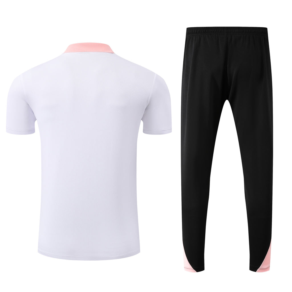 PSG 2025/26 Soccer Training Set – White Grace with Parisian Blush