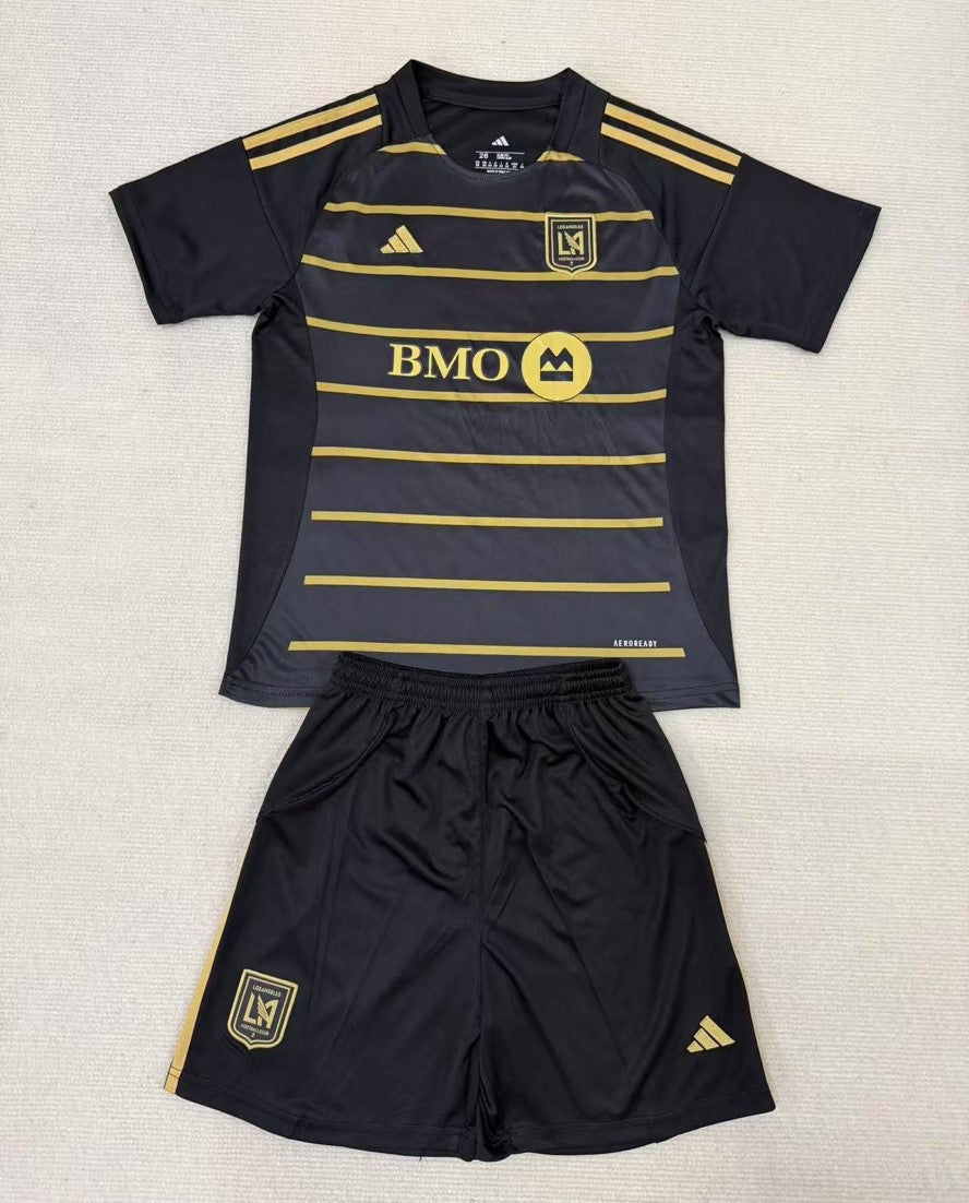 Los Angeles FC 2025-2026 Alternate Jersey Set - Bold Black & Gold