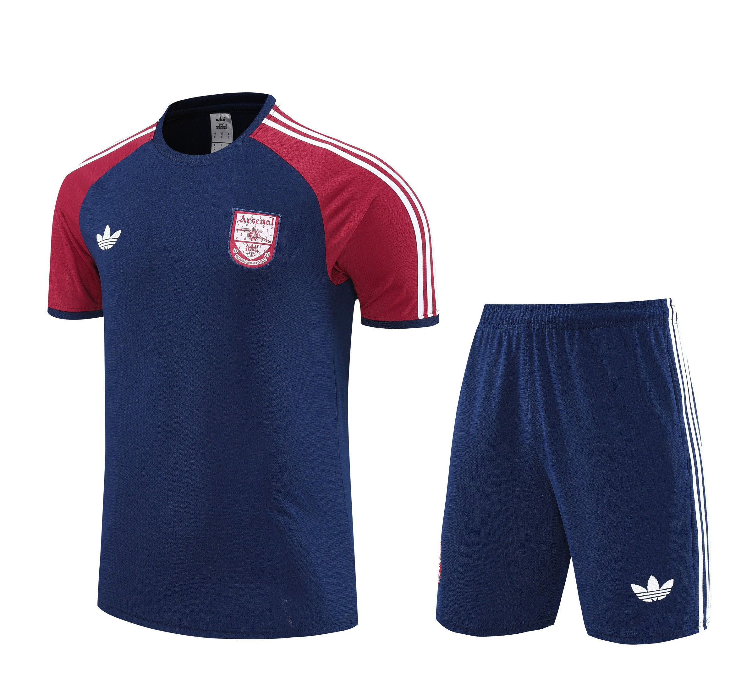 Arsenal FC 2025/26 Retro Training Set – Navy & Maroon Classic