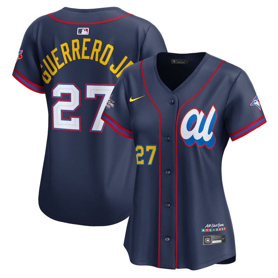 Vladimir Guerrero Jr. 27 American League Women's 2025 All-Star Edition Limited Jersey - Navy