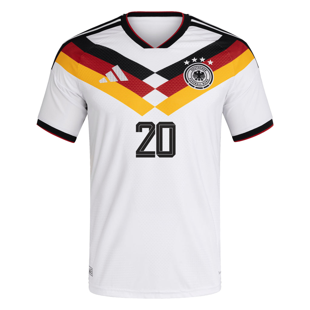 Serge Gnabry 20 Germany National Team 2026 Home Jersey - Men, White