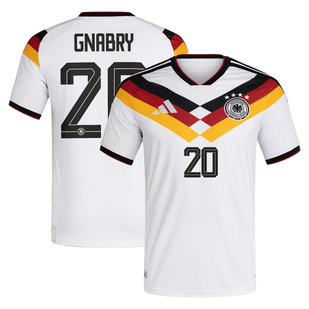 Serge Gnabry 20 Germany National Team 2026 Home Jersey - Men, White