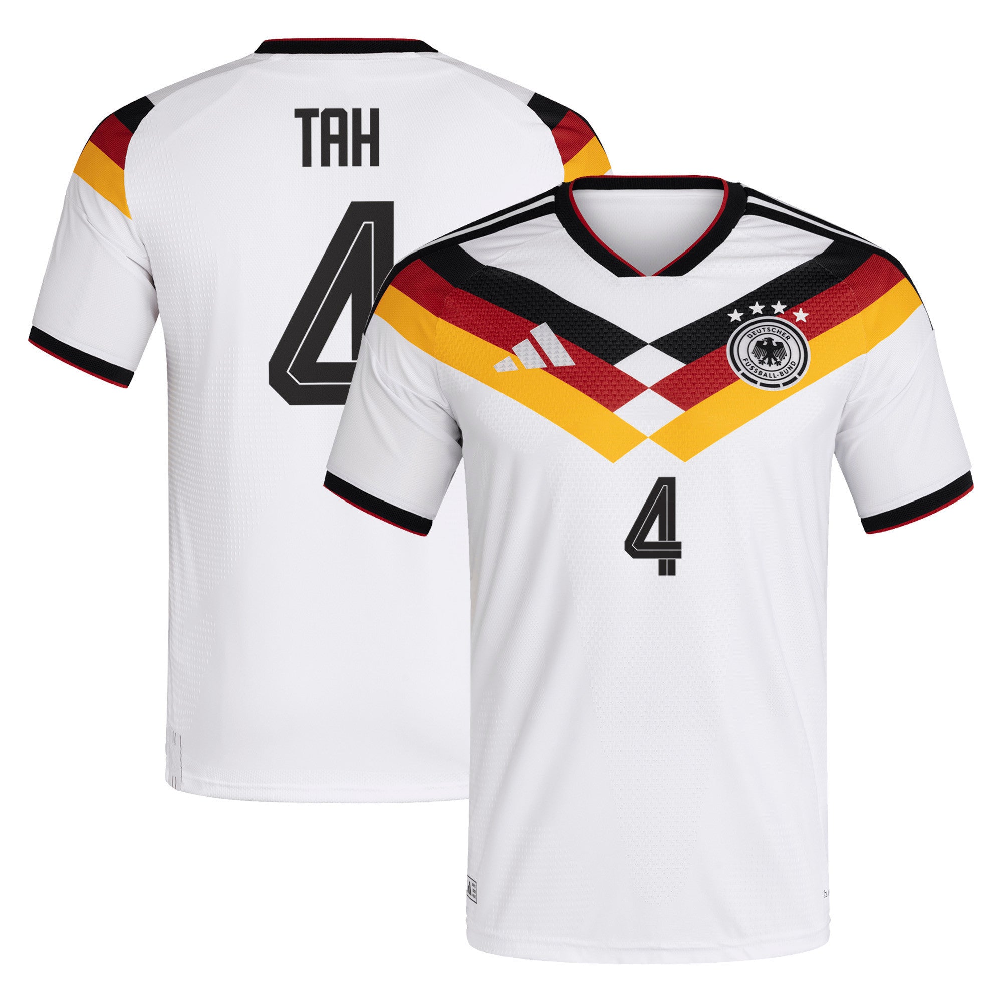 Jonathan Tah 4 Germany National Team 2026 Home Jersey - Men, White