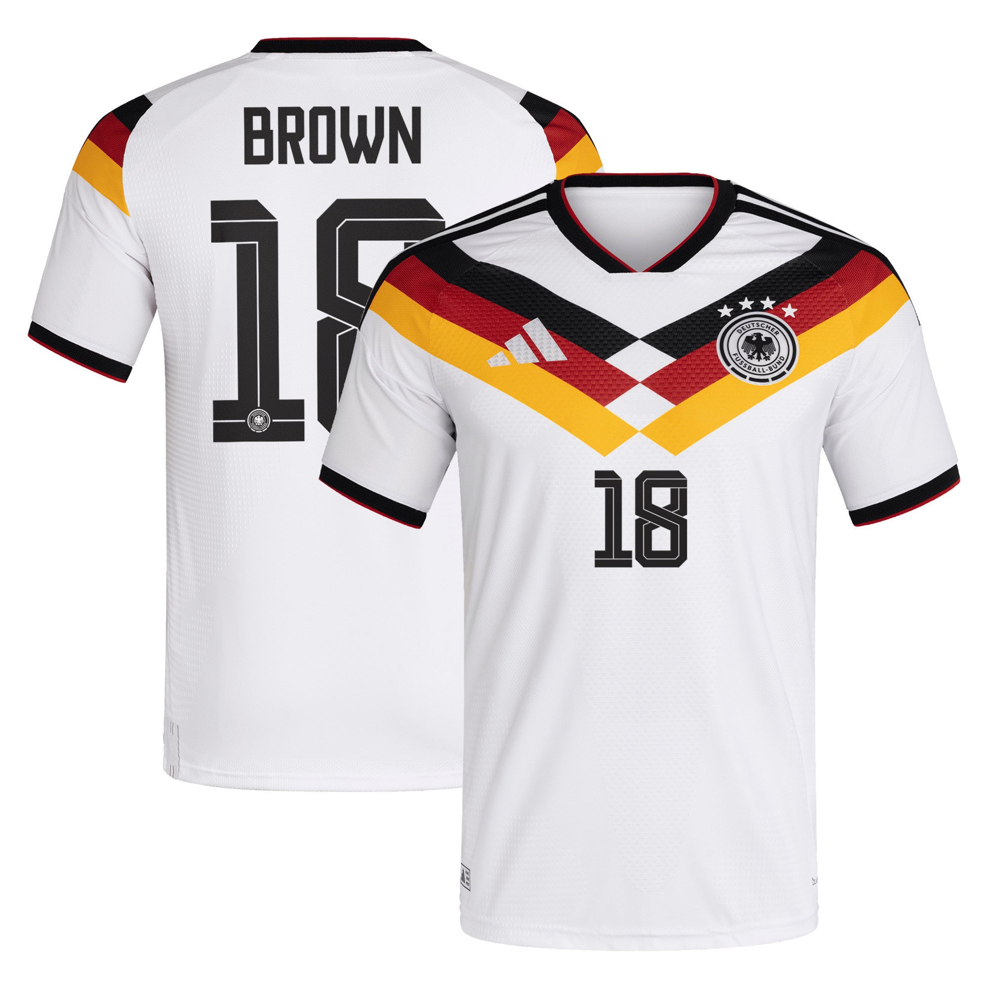 Nathaniel Brown 18 Germany National Team 2026 Home Jersey - Men, White
