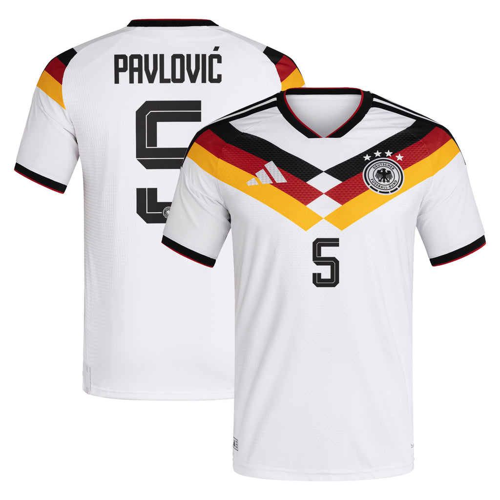 Aleksandar Pavlovic 5 Germany National Team 2026 Home Jersey - Men, White