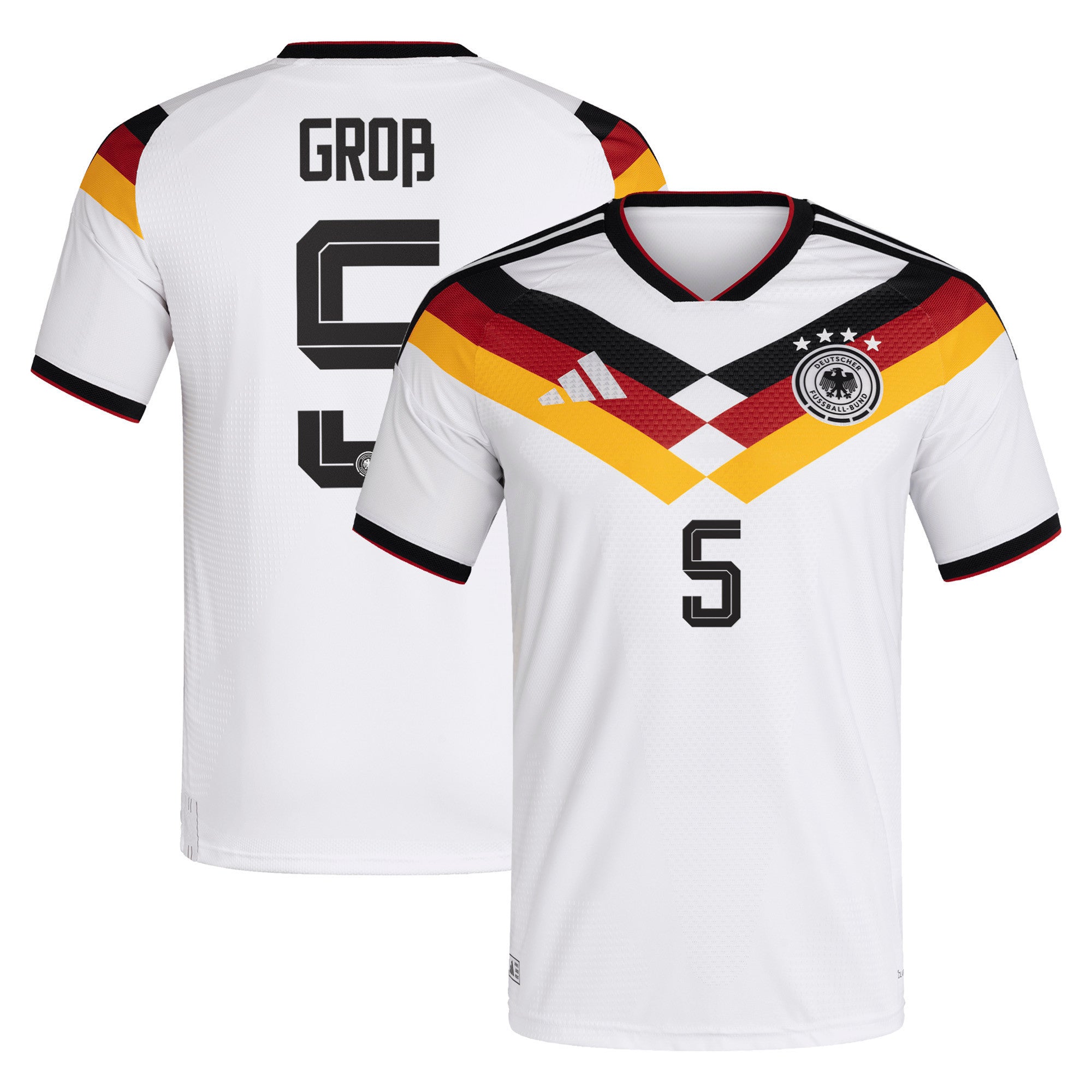 Pascal Groß 5 Germany National Team 2026 Home Jersey - Men, White