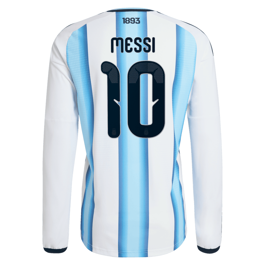 Lionel Messi 10 Argentina 2026 Long Sleeve Home Jersey - Men's