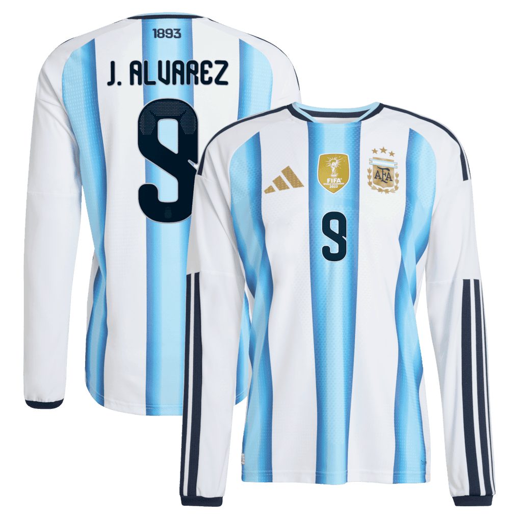 Julián Alvarez 9 Argentina 2026 Long Sleeve Home Jersey - Men's