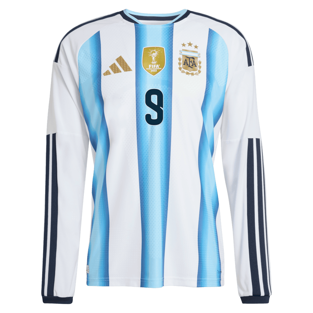 Julián Alvarez 9 Argentina 2026 Long Sleeve Home Jersey - Men's