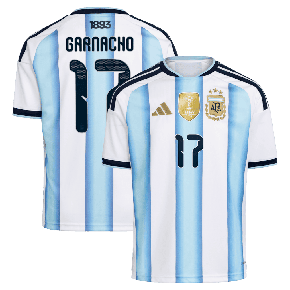 Garnacho 17 Argentina 2026 KIDS Home Jersey