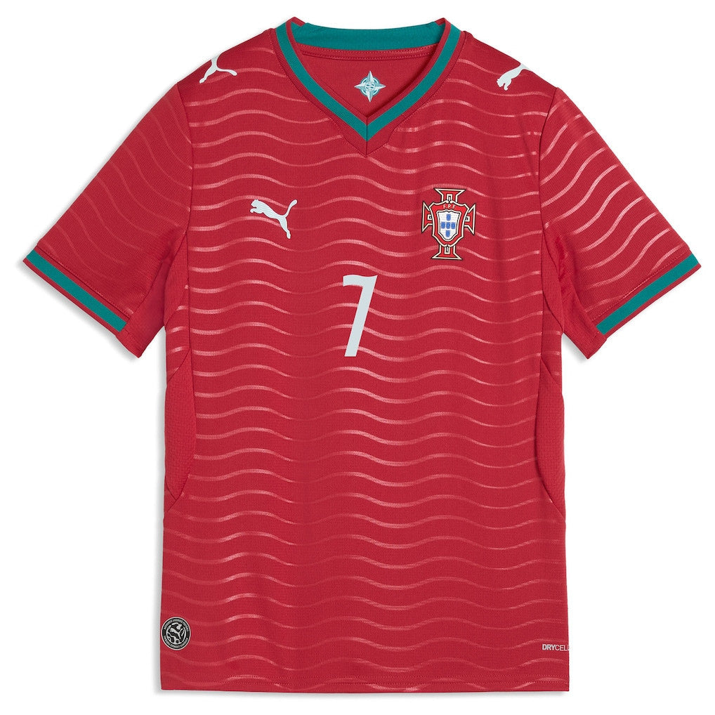 Cristiano Ronaldo 7 Portugal National Team 2026 Home YOUTH Jersey - Red