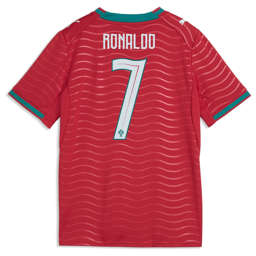 Cristiano Ronaldo 7 Portugal National Team 2026 Home YOUTH Jersey - Red