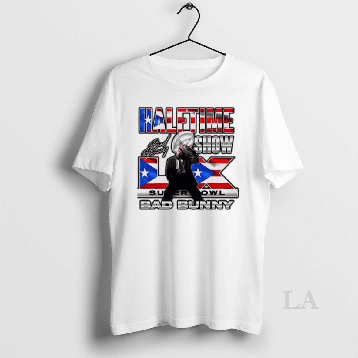 Halftime Show Bad Bunny Super Bowl 2026 T-Shirt - White