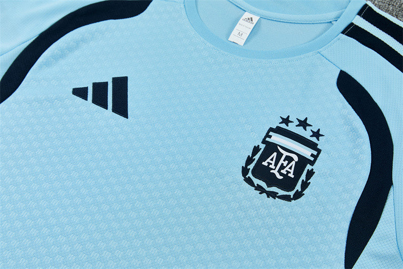 Argentina National Team 2026 World Cup Training Shorts Set – Light Blue