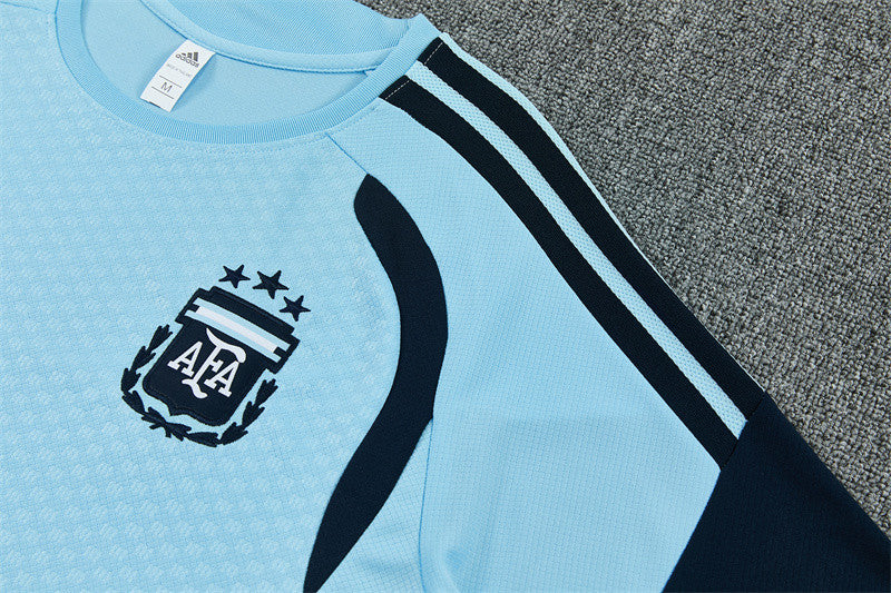 Argentina National Team 2026 World Cup Training Shorts Set – Light Blue