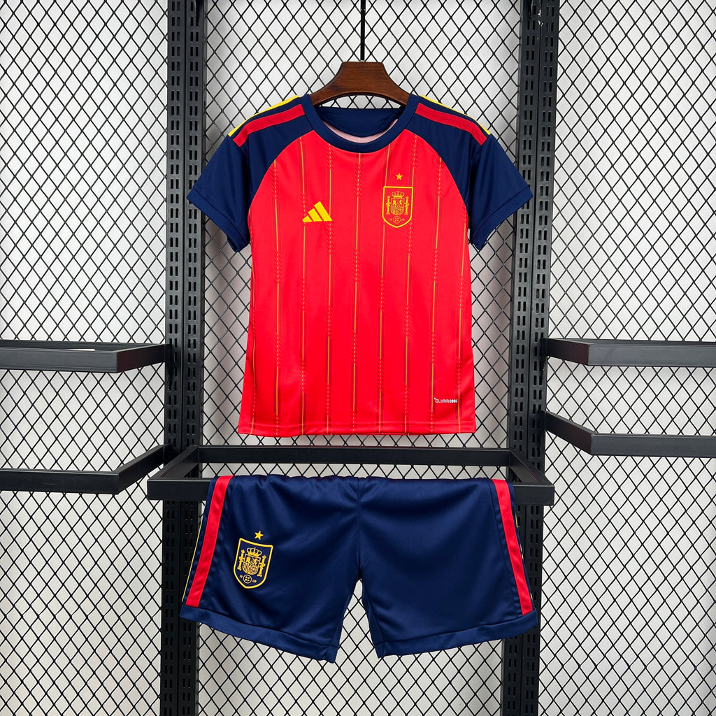 Spain National Team 2026 World Cup Home Youth Kit - Children Soccer Set