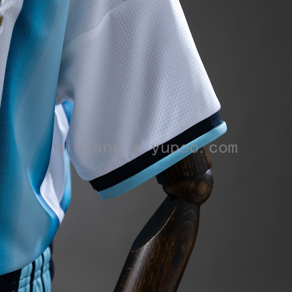 Argentina National Team 2026 World Cup Home Youth Kit - Children Soccer Set