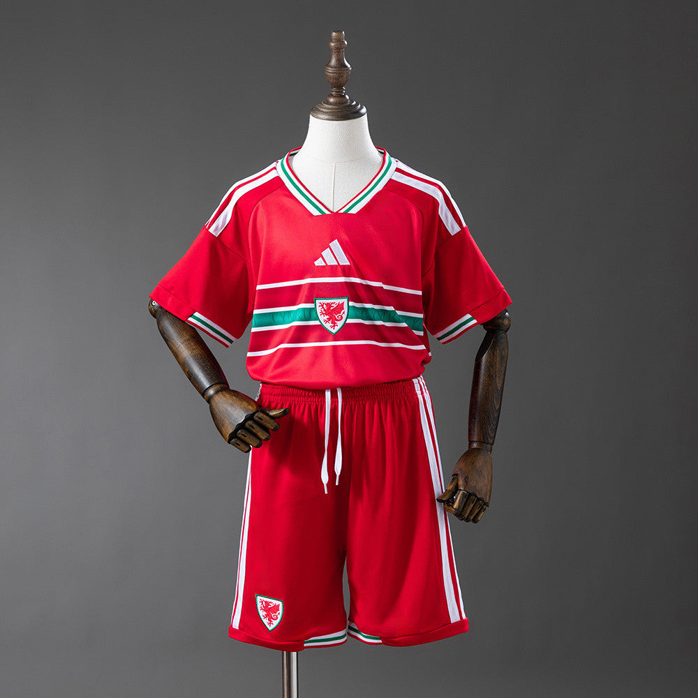 Wales National Team 2026 World Cup Home Youth Kit - Children Soccer Set