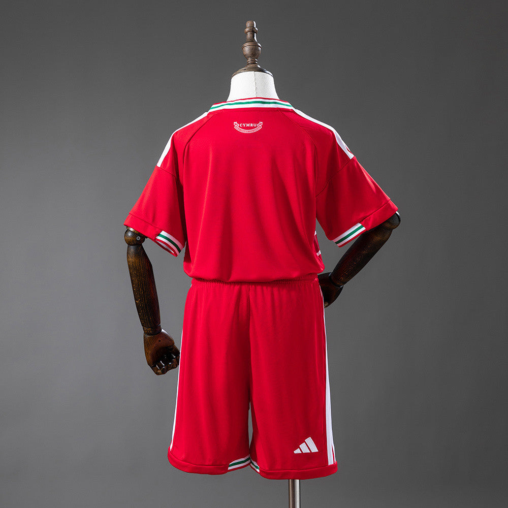 Wales National Team 2026 World Cup Home Youth Kit - Children Soccer Set