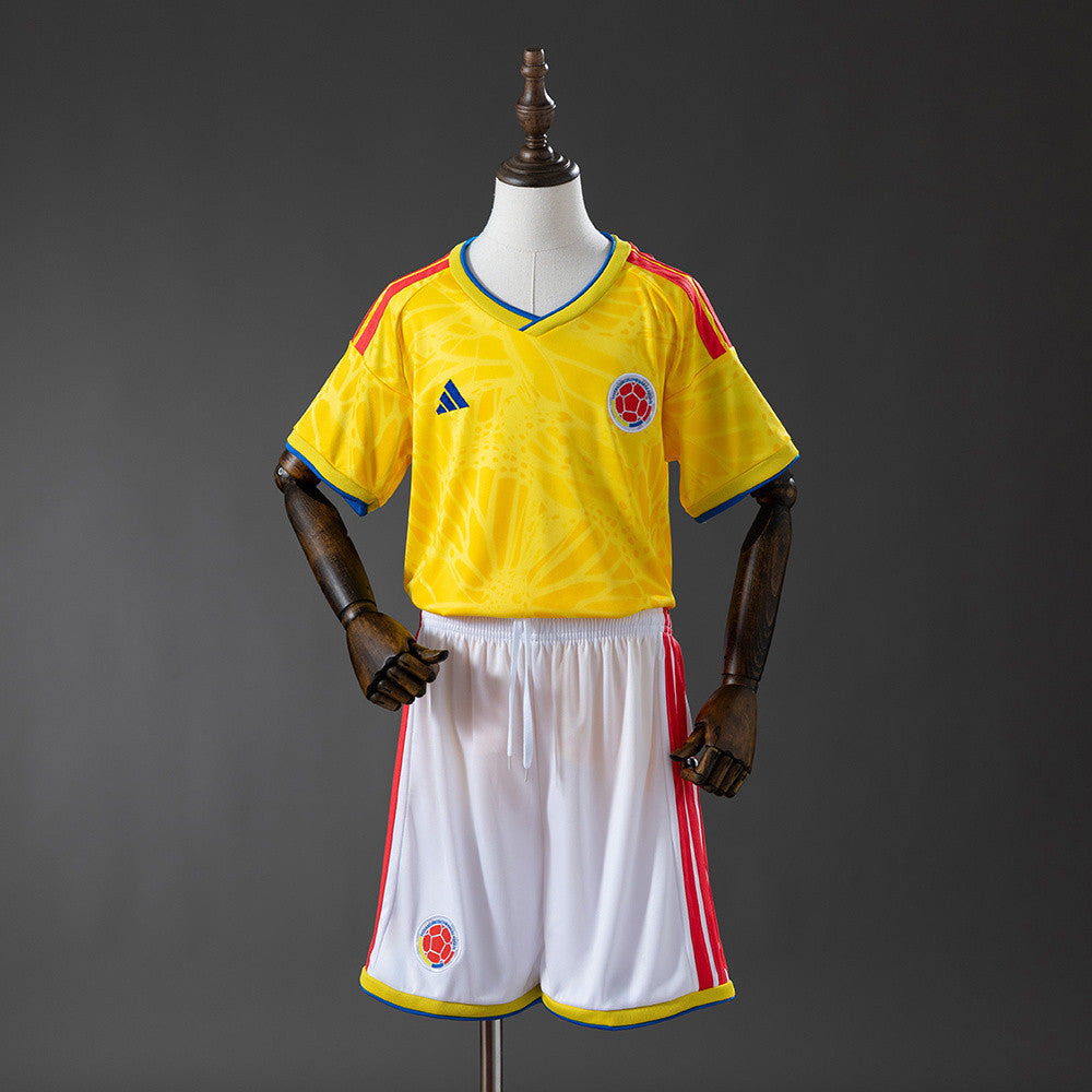 Colombia National Team 2026 World Cup Home Youth Kit - Children Soccer Set