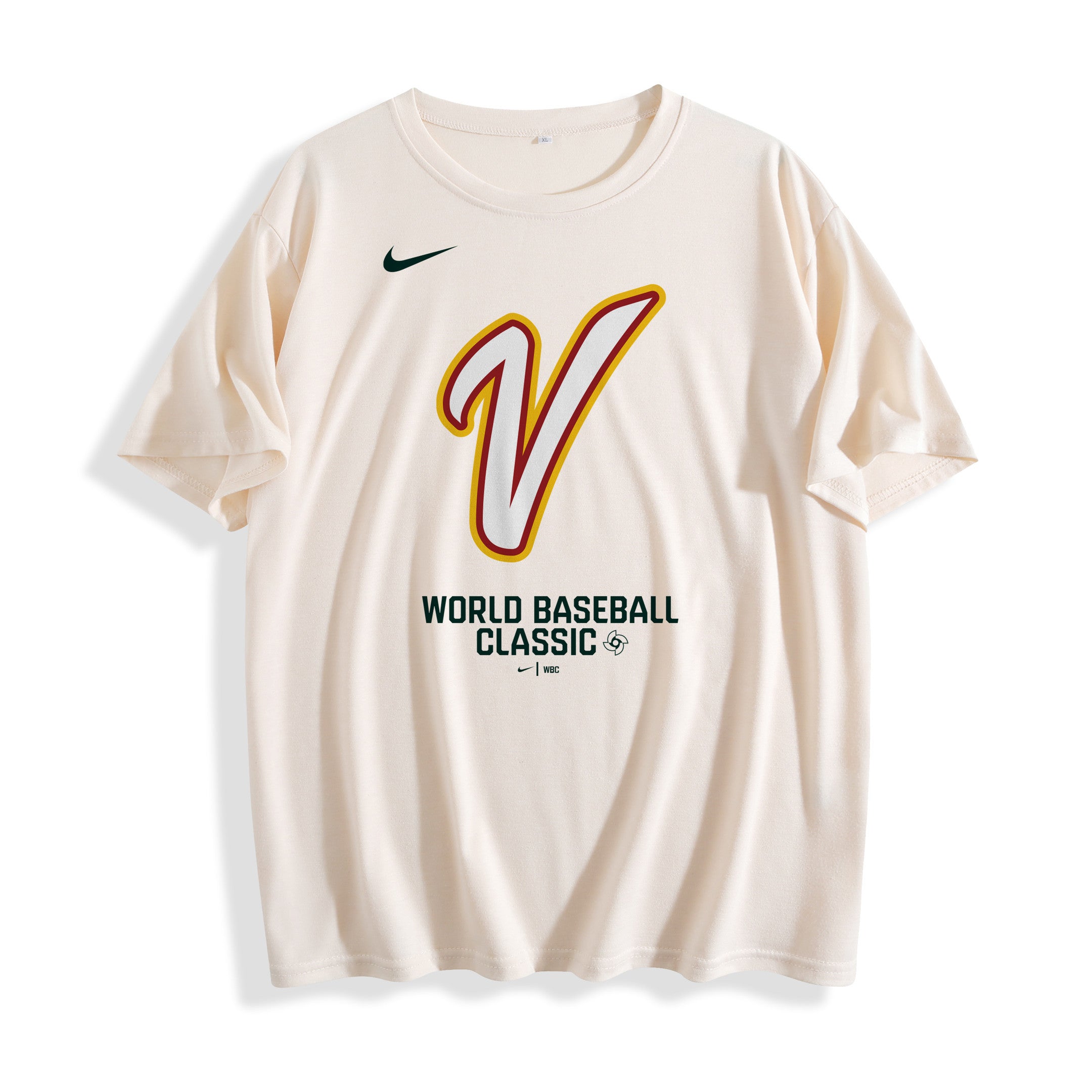 Venezuela 2026 World Baseball Classic Women's T-Shirt – Stretch Softstyle Fit, Off-White