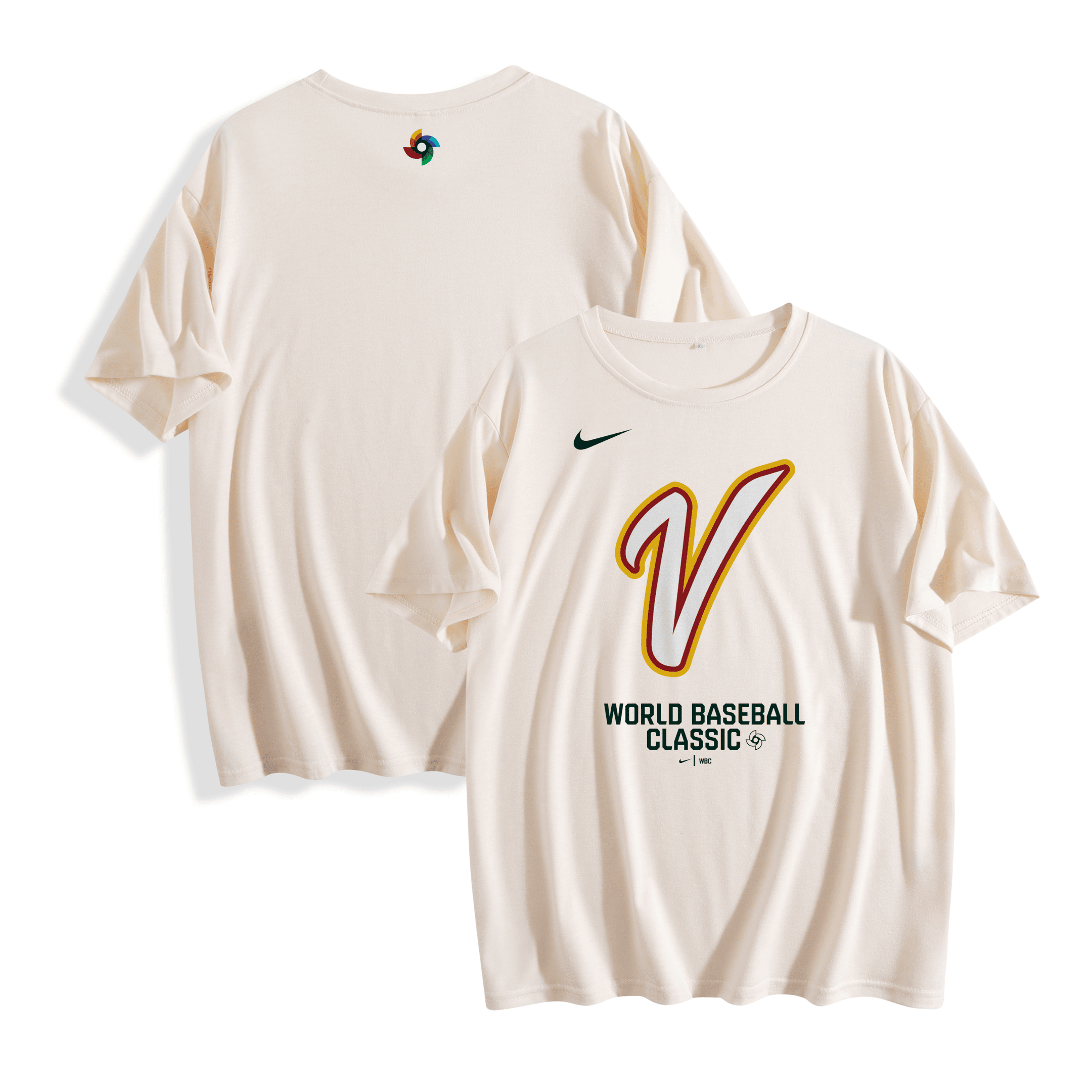 Venezuela 2026 World Baseball Classic Women's T-Shirt – Stretch Softstyle Fit, Off-White