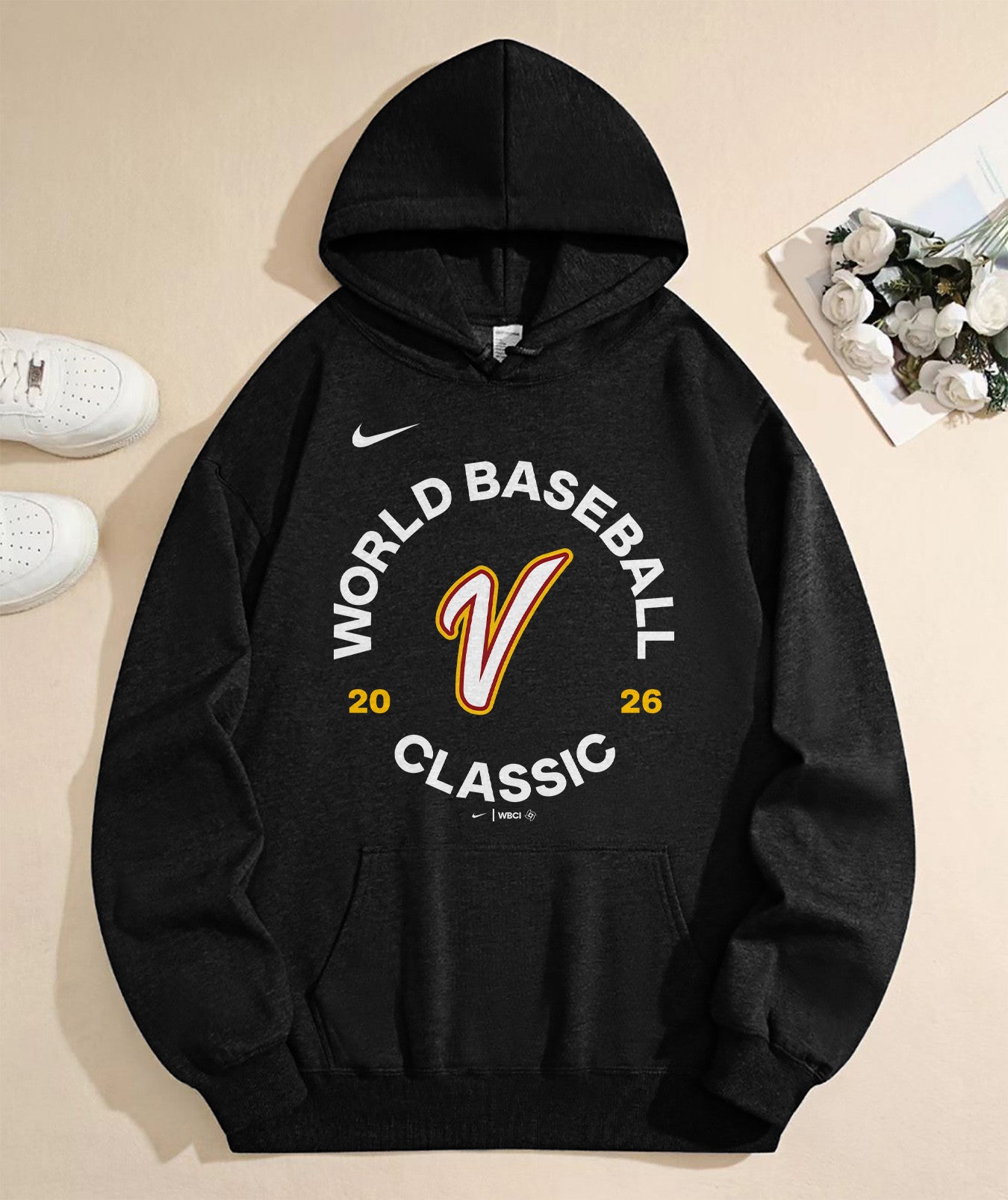 Venezuela 2026 World Baseball Classic Fleece Hoodie - Black