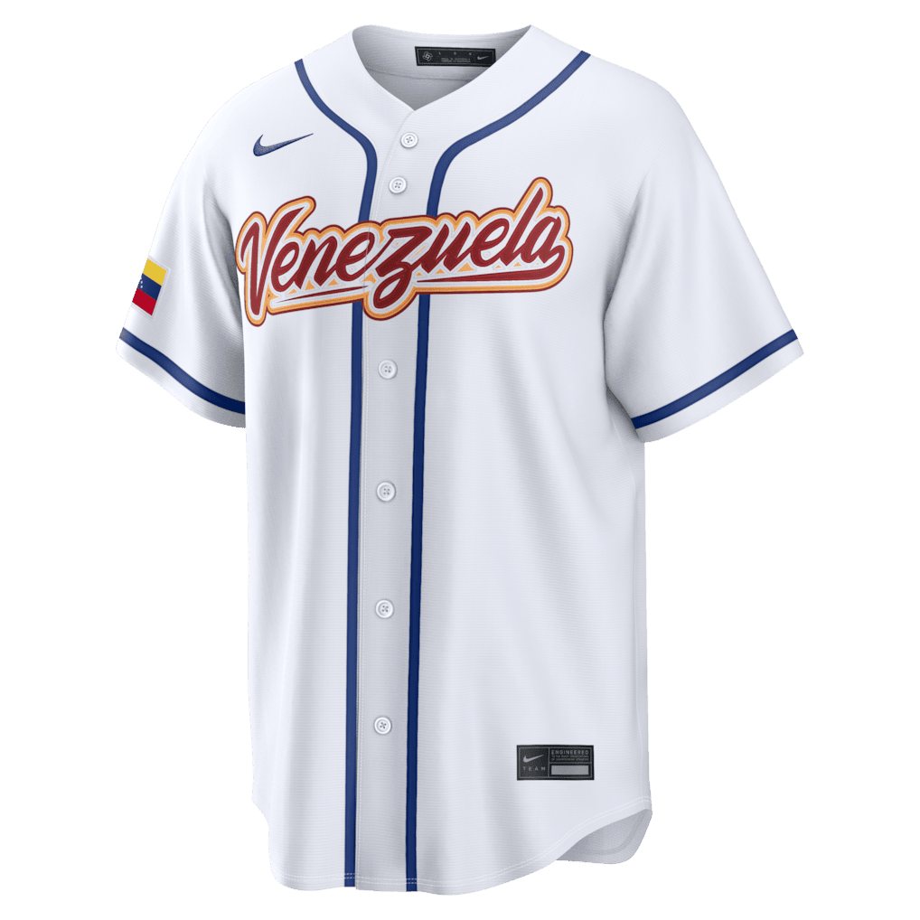 Ronald Acuña Jr. 21 Venezuela 2026 World Baseball Classic Home Stadium Jersey - White