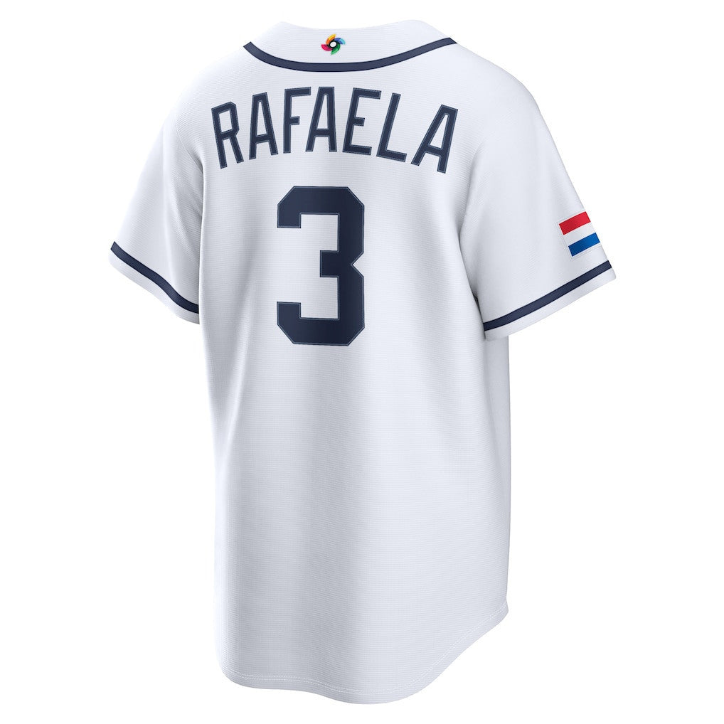 Ceddanne Rafaela 3 Netherland 2026 World Baseball Classic Road Youth Jersey - White