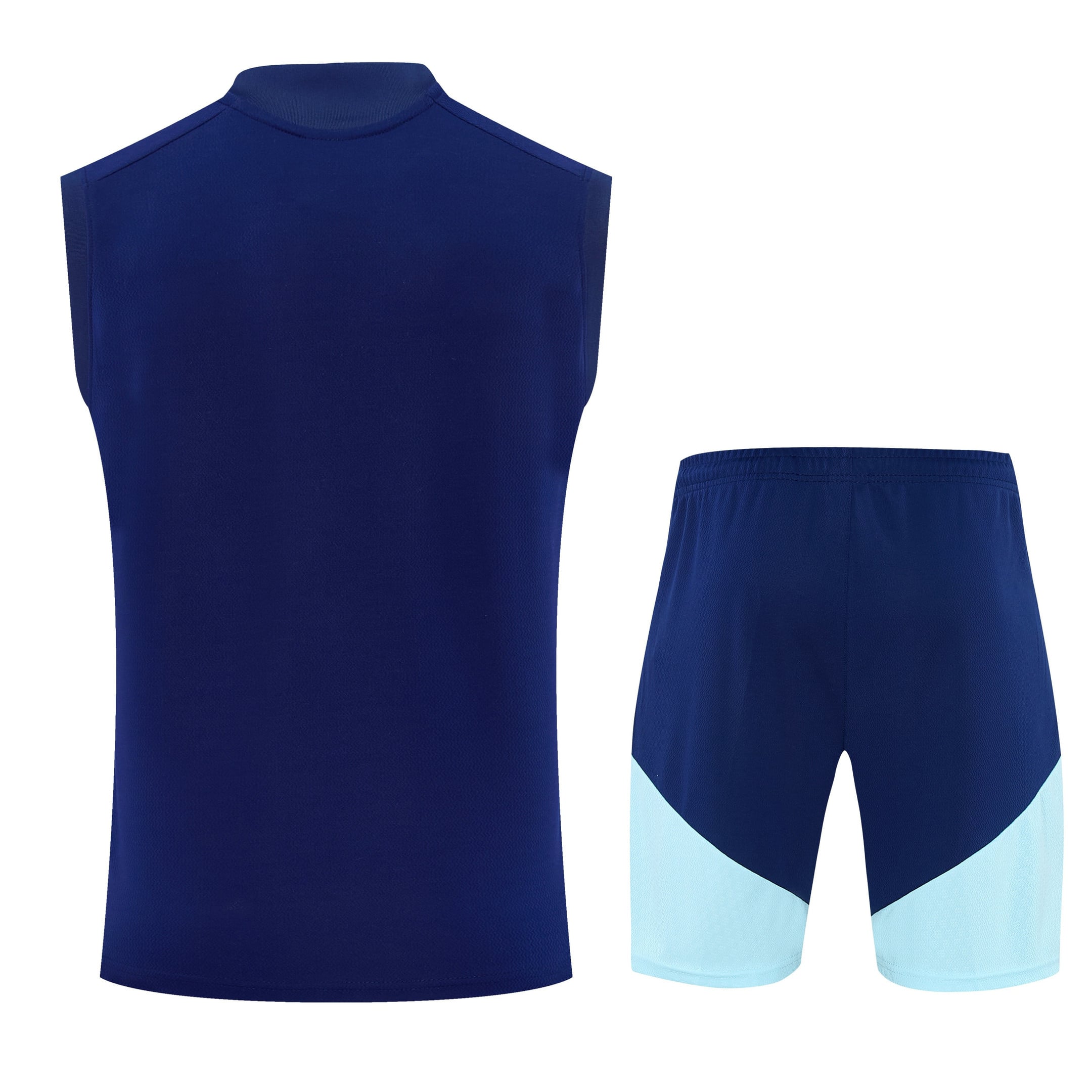 Argentina 2026-27 Sleeveless Training Set Men Soccer Kit – Navy Blue