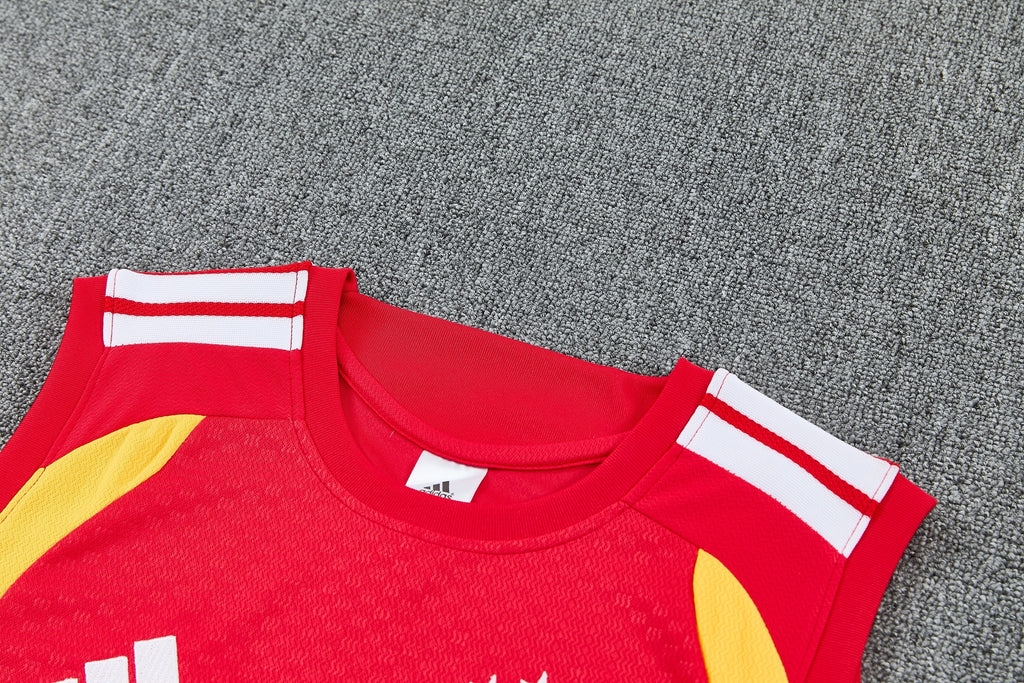 Germany 2026-27 Sleeveless Training Set Men Soccer Kit – Red