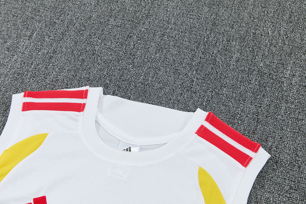 Colombia 2026-27 Sleeveless Training Set Men Soccer Kit – White